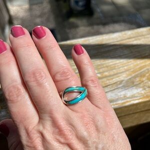 Jay King Turquoise Sterling Silver Women's Ring - size 7